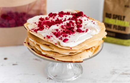 Fitness Συνταγή: Pancake Cake με κρέμα βανίλια