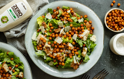 Fitness Συνταγή: Σαλάτα Caesar’s με τραγανά ρεβίθια