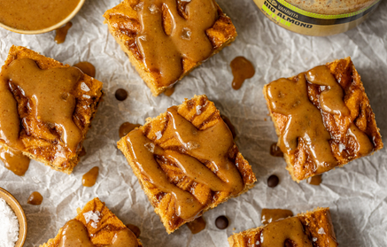 Fitness Συνταγή: Salted Caramel Blondies