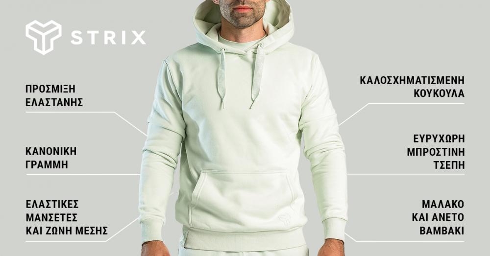 Mikina Hoodie Aster Moon Grey - STRIX