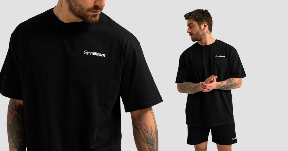 Tričko Oversized Limitless Black - GymBeam