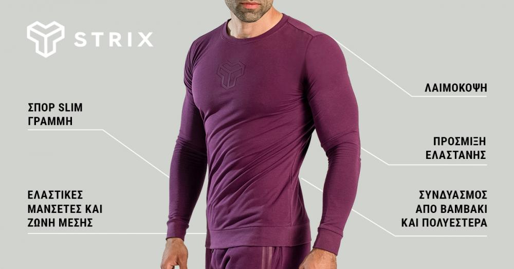 Essential Long Sleeve T-Shirt Plum - STRIX