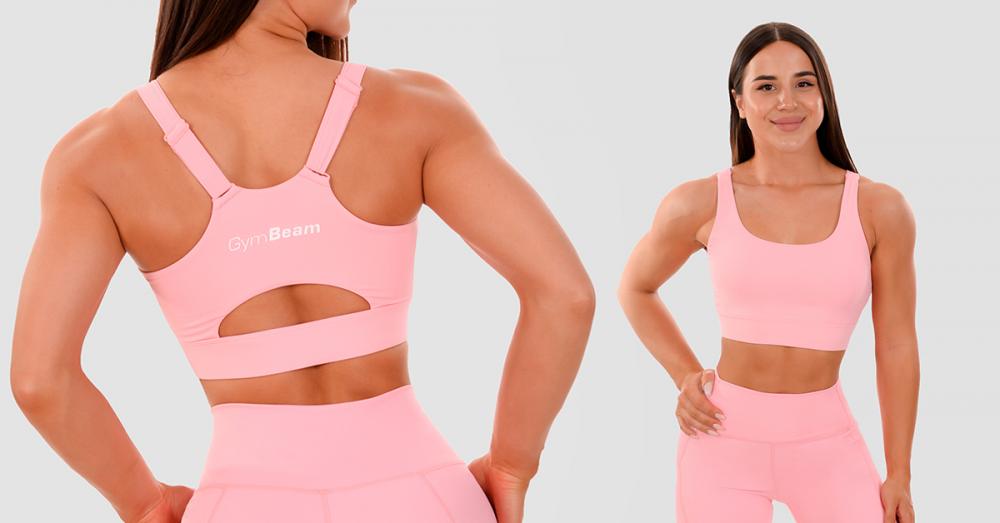 Αθλητικό Μπουστάκι Cut-Out Pink – GymBeam